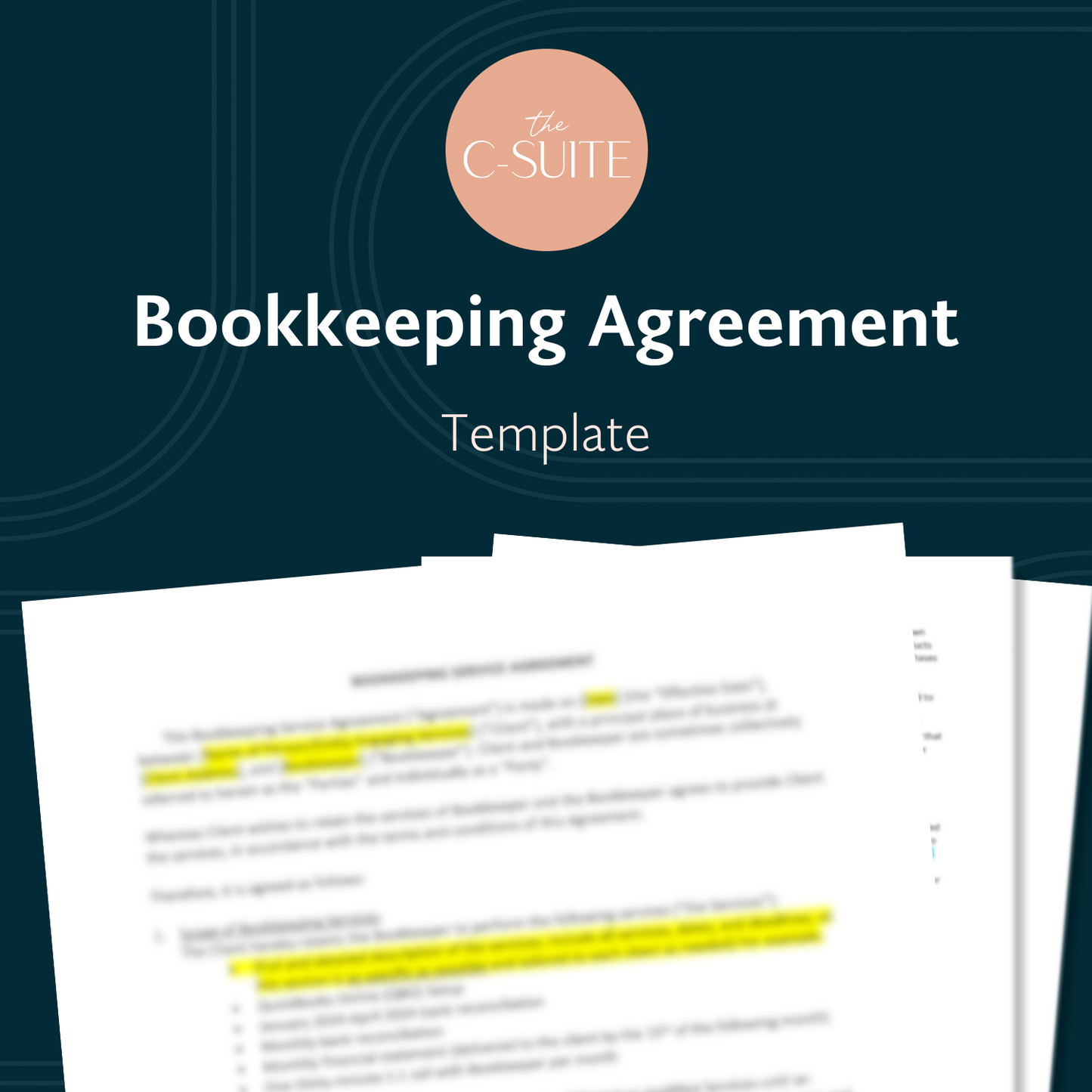 Bookkeeping Agreement Template