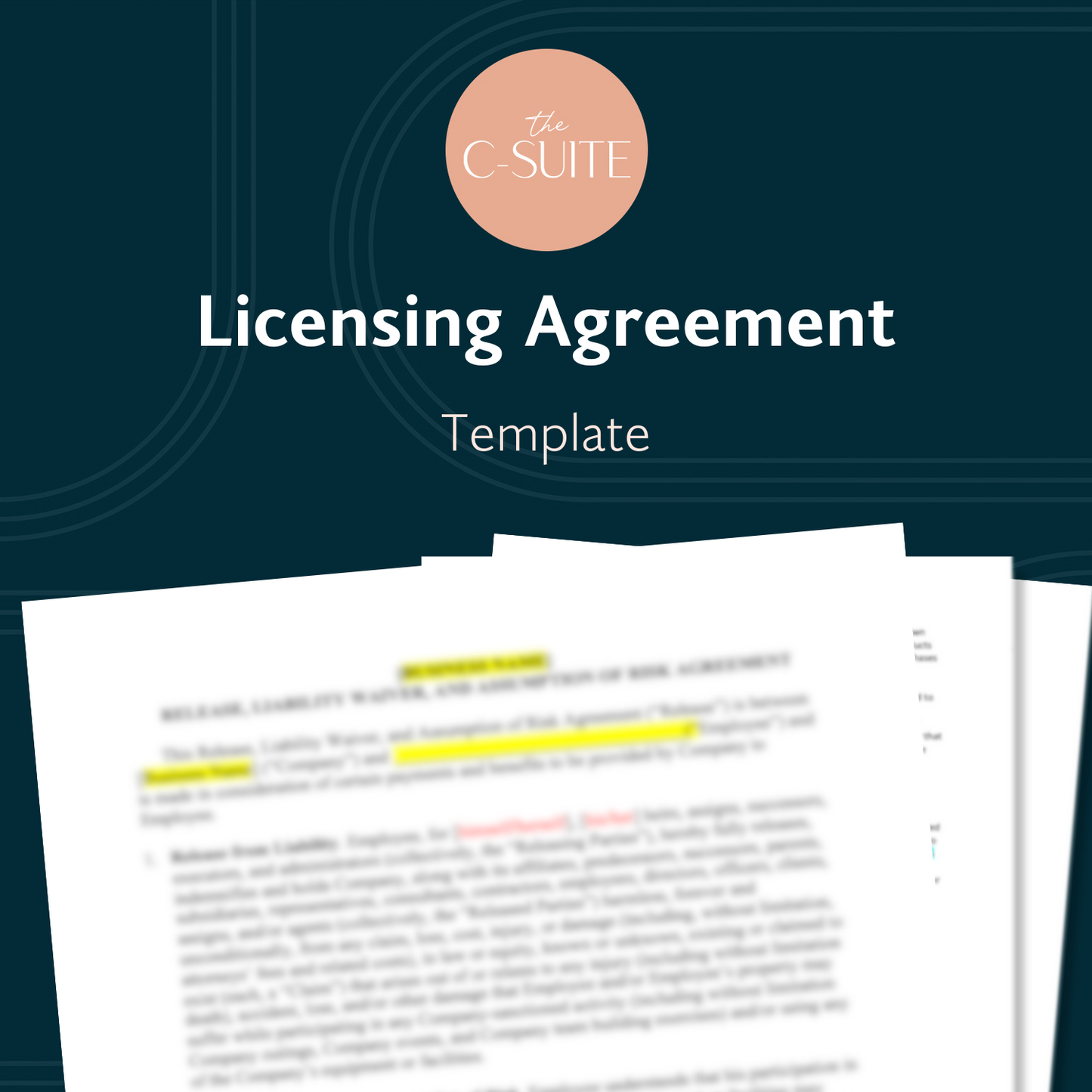 Licensing Agreement Template