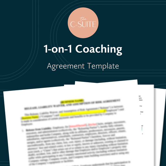 1-on-1 Coaching Agreement Template
