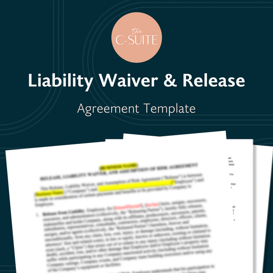 Liability Waiver & Release Agreement Template