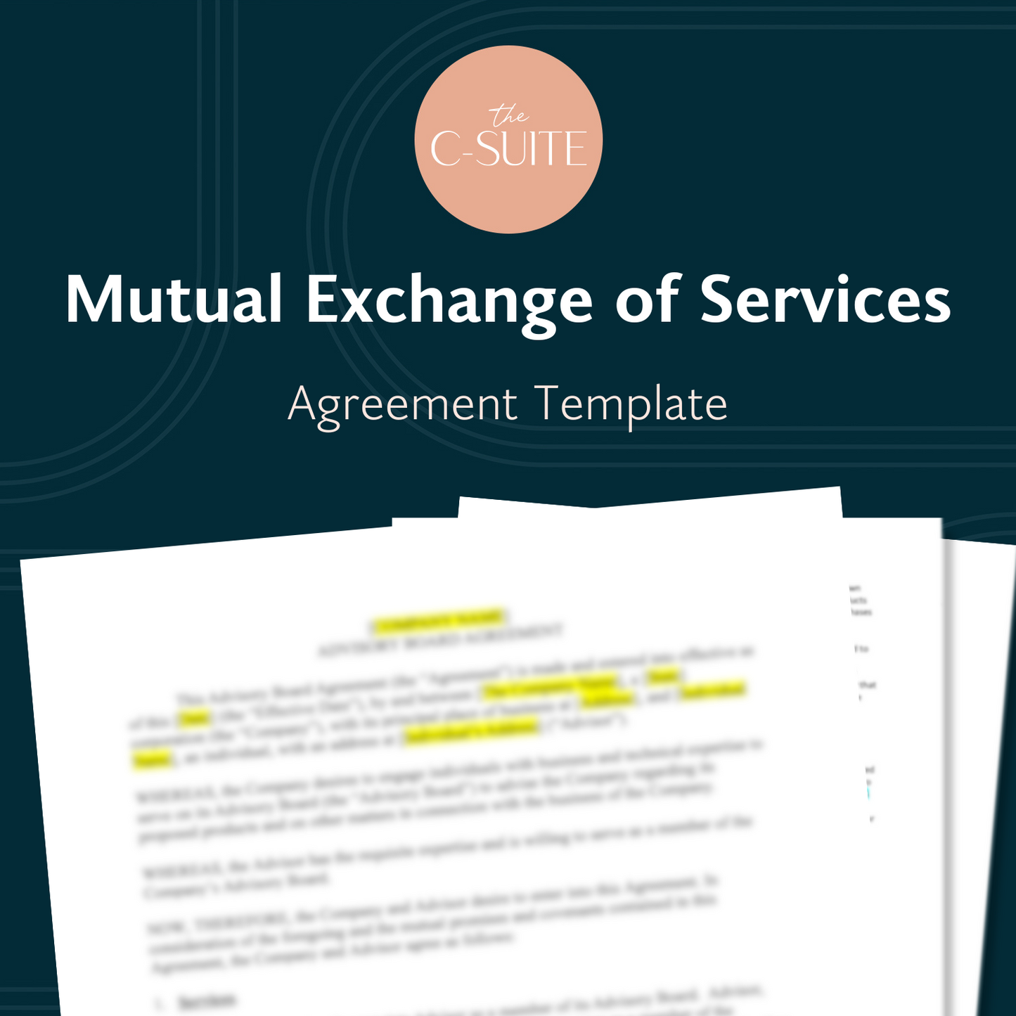 Mutual Exchange of Services Agreement Template