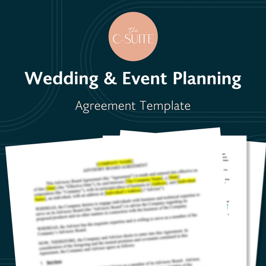 Wedding & Event Planning Agreement