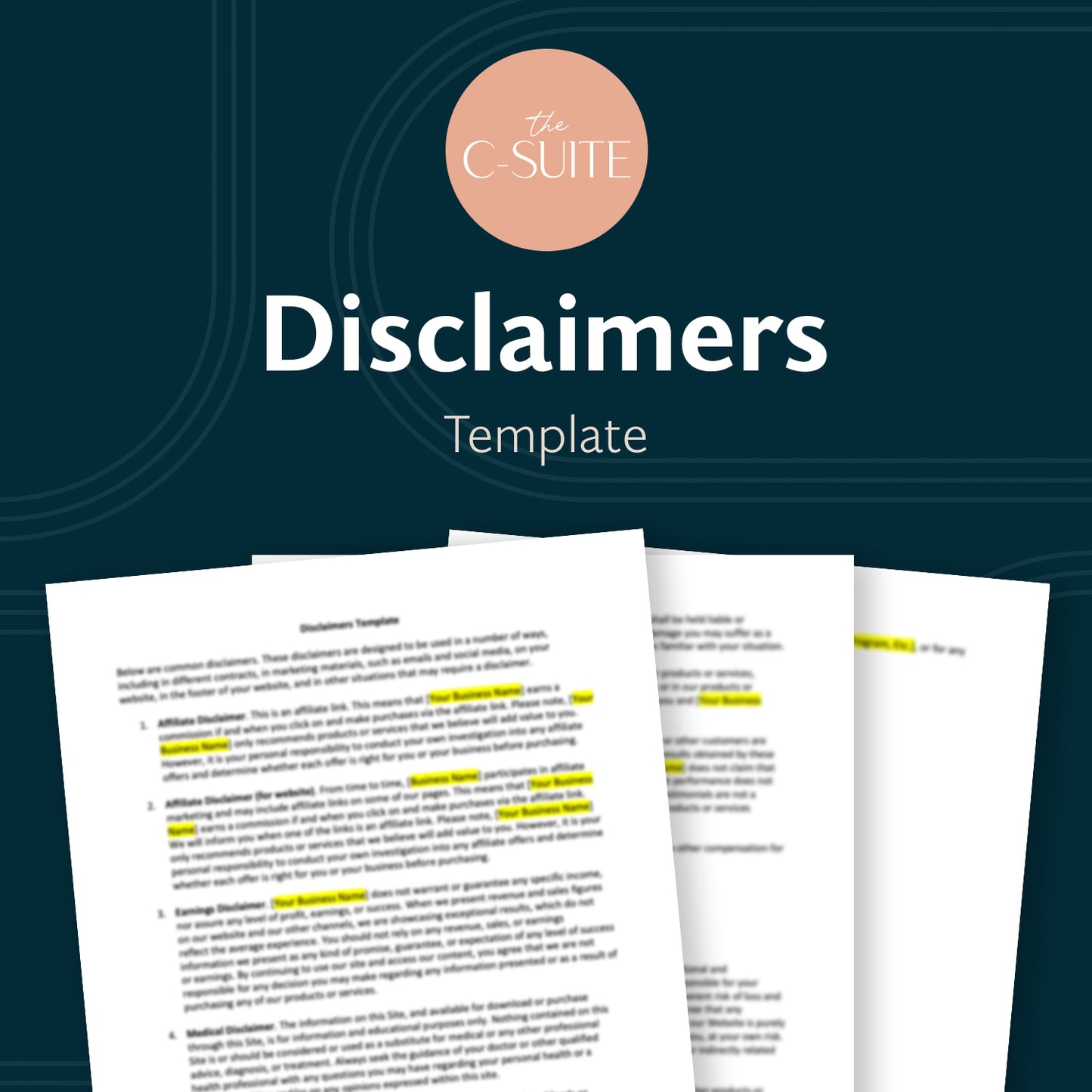 Disclaimers