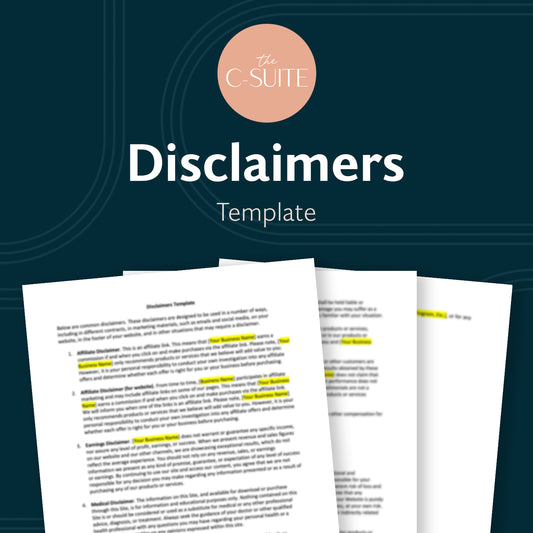 Disclaimers