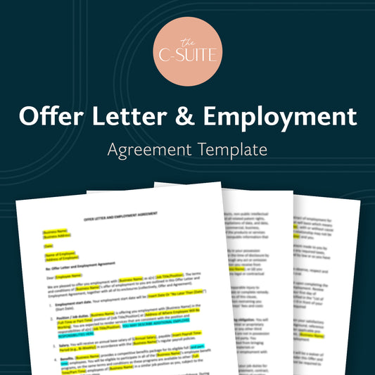 Offer Letter & Employment Agreement