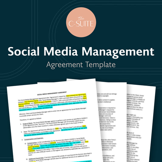 Social Media Management Agreement
