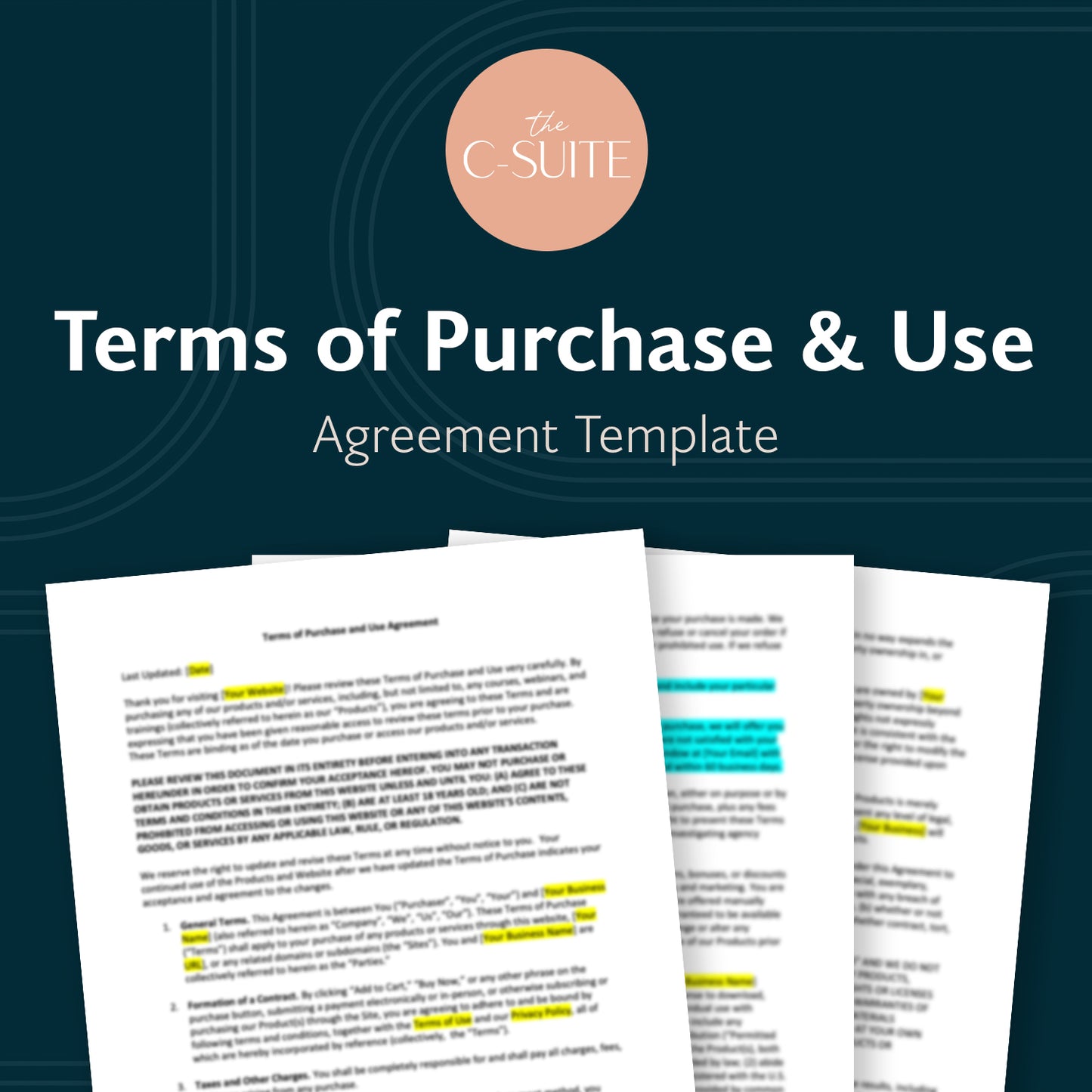 Terms of Purchase & Use Agreement